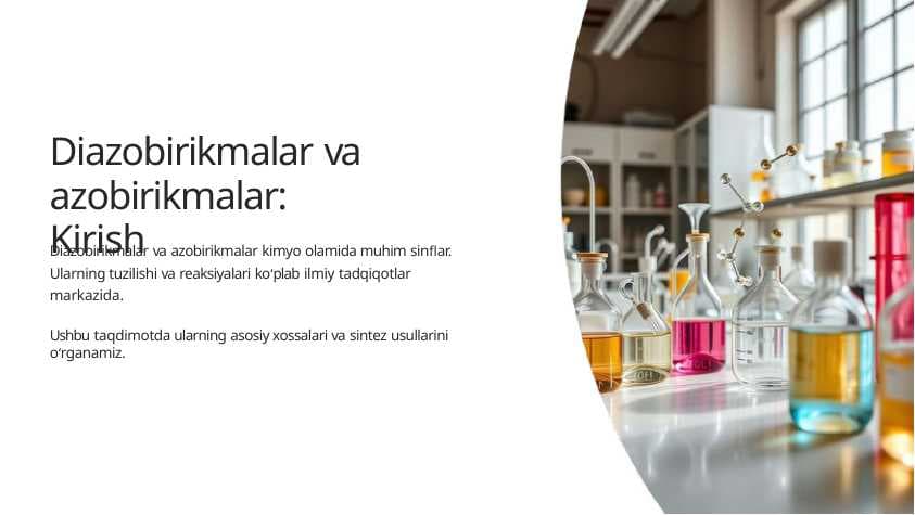 Diazobirikmalar va azobirikmalar