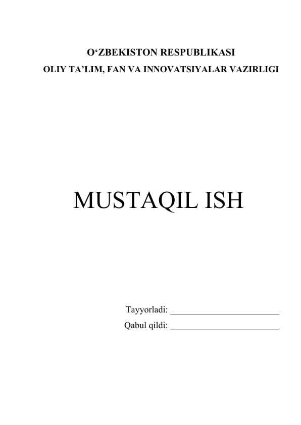 KOMPILYATSIYA USULI
