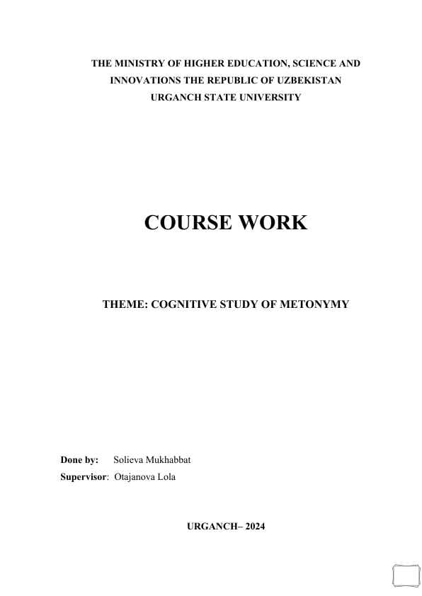 COGNITIVE STUDY OF METONYMY.docx