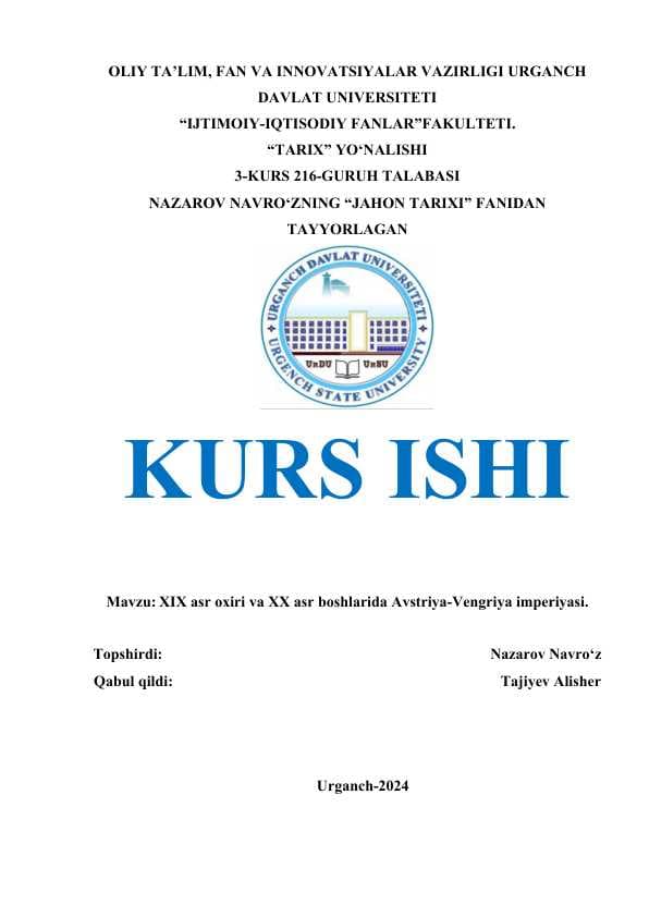 XIX asr oxiri va XX asr boshlarida Avstriya Vengriya imperiyasi.
