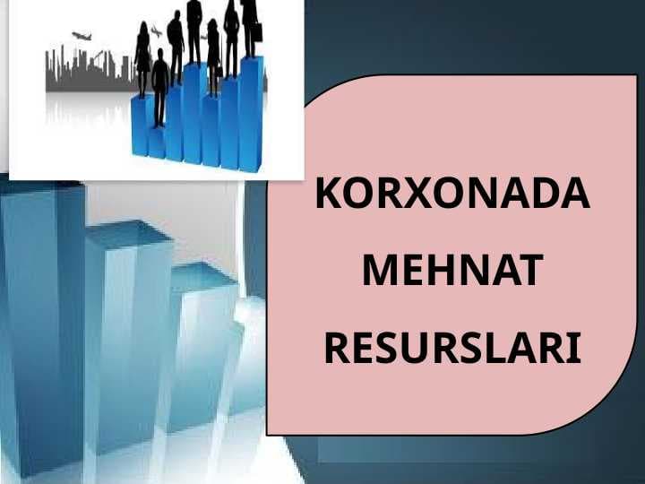 KORXONADA MEHNAT RESURSLARI