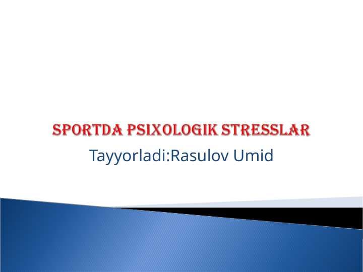 Sportda psixologik stresslar.ppt