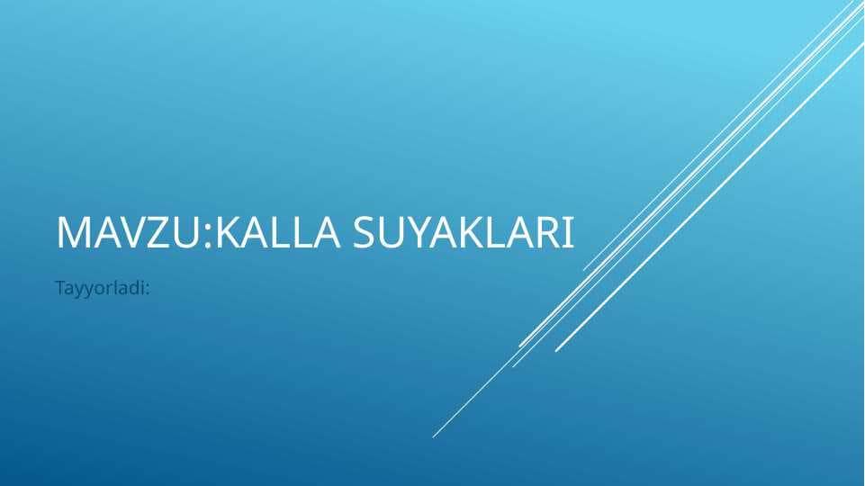 Kalla suyaklari