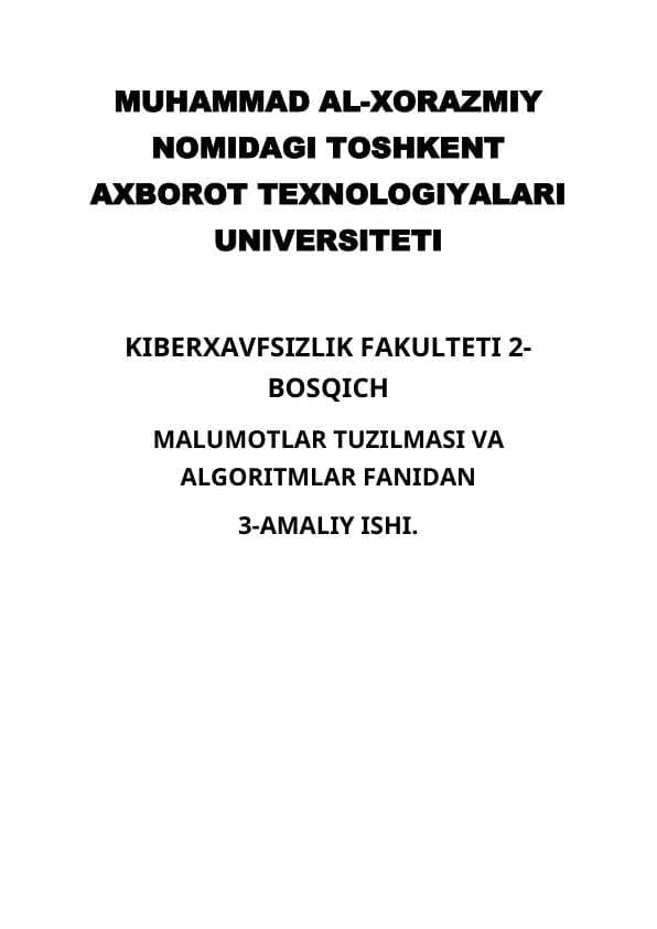 deadline M t va algoritmlash