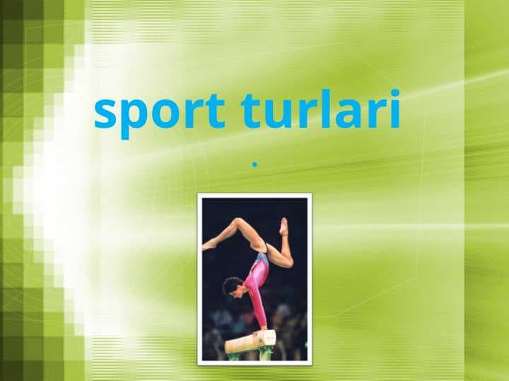 sport turlari