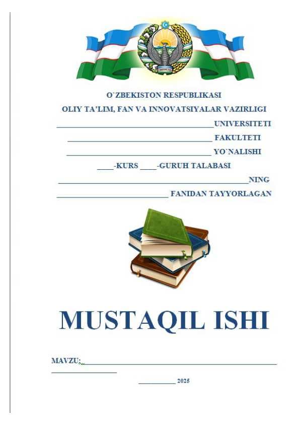 O’zbekistoda chop etilgan tabiiy mavzudagi xarita va atlaslarni o’qish, o’ganish, tahlil qilish va baholash