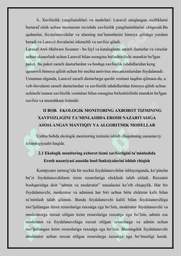 Individual loyiha bajarish bo'yicha namuna