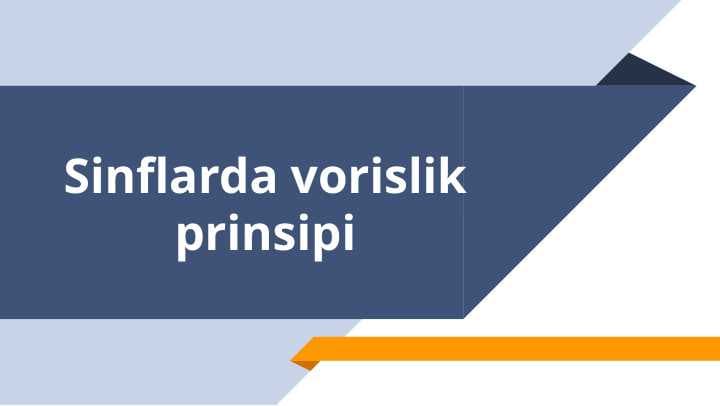 Sinflarda vorislik prinsipi