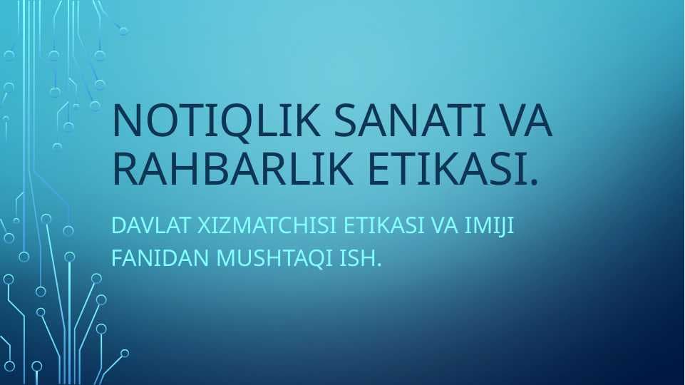 Notiqlik sanati