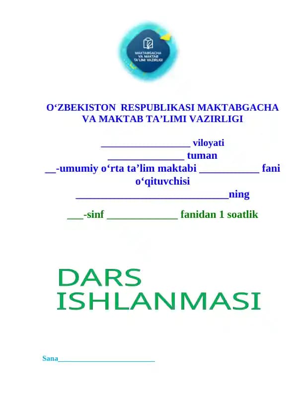 So‘z va bo‘g‘in, bo‘g‘in va tovush haqida tushuncha 1-sinf dars ishlanma