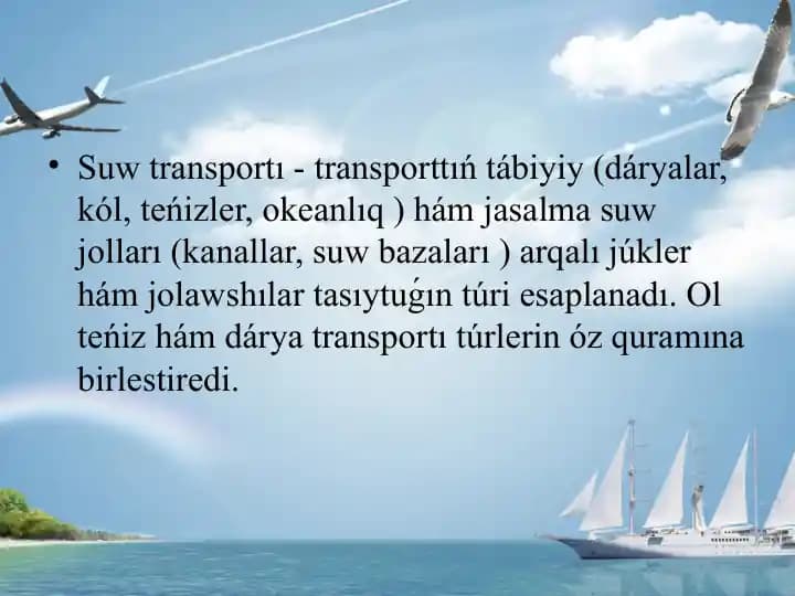 Suw hám hawa transportınıń rawajlanıwı.pptx