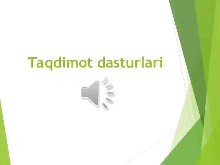 Microsoft Power Point dasturi