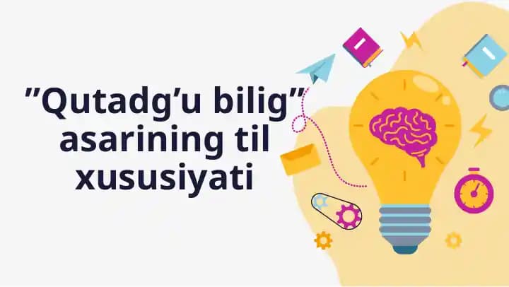 "Qutadg’u bilig" asarining til xususiyati