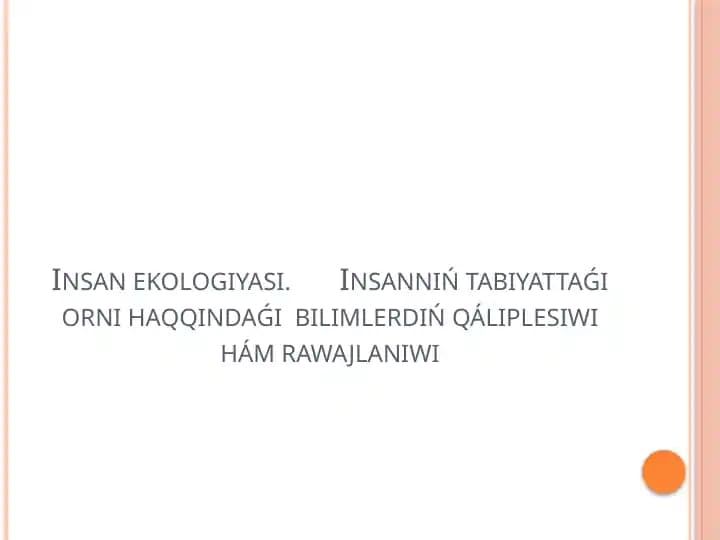 Insan ekologiyasi