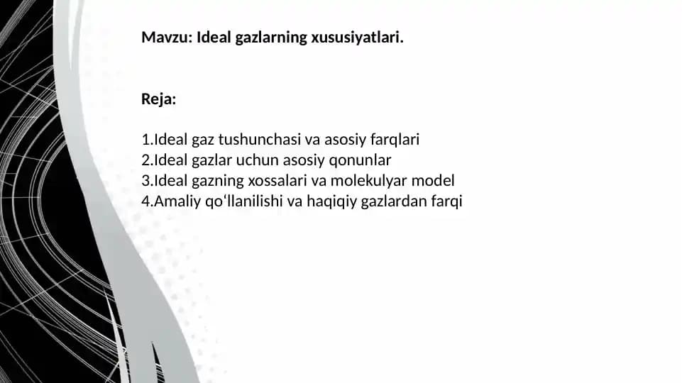 Ideal gazlar