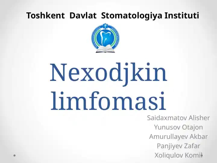 Nexodjkin limfomasi