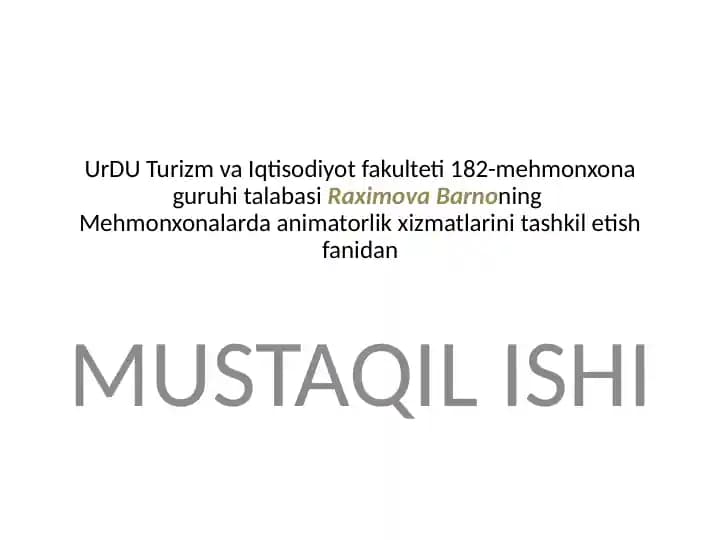 Animatsiya turlari
