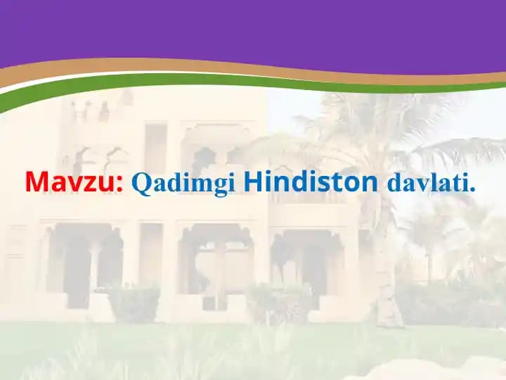 Qadimgi Hindiston davlati