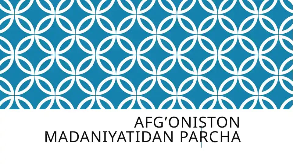 Afg'on madaniyati