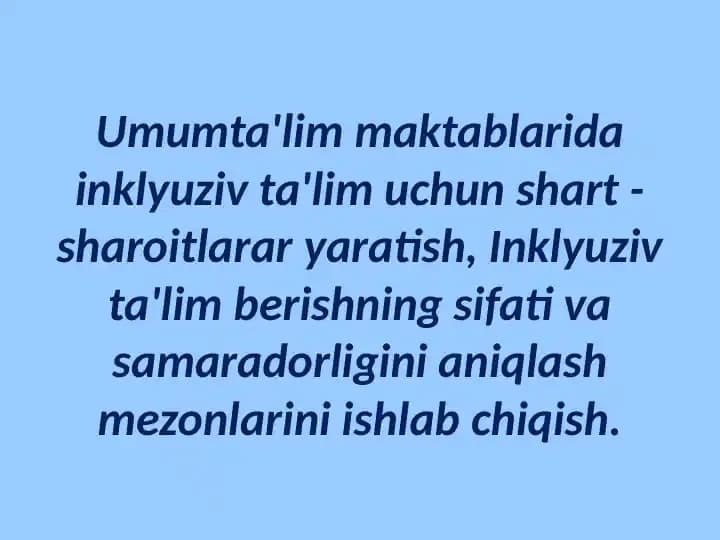 Inklyuziv ta'limning samaradorligi