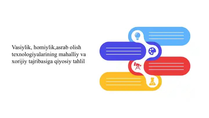 Vasiylik, homiylik,asrab olish texnologiyalarining mahalliy va xorijiy tajribasiga qiyosiy tahlil
