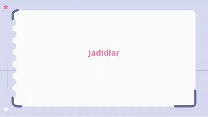 Jadidlar