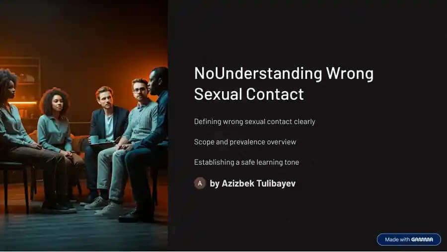 Wrong Sexual Contact