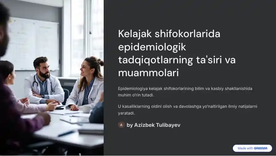 Epidemiologik tadqiqotlarning ta'siri va muammolari