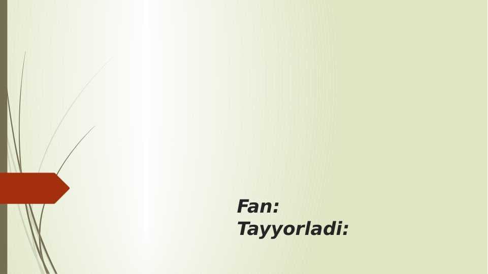Xamsada vazn ko‘rsatkichlari