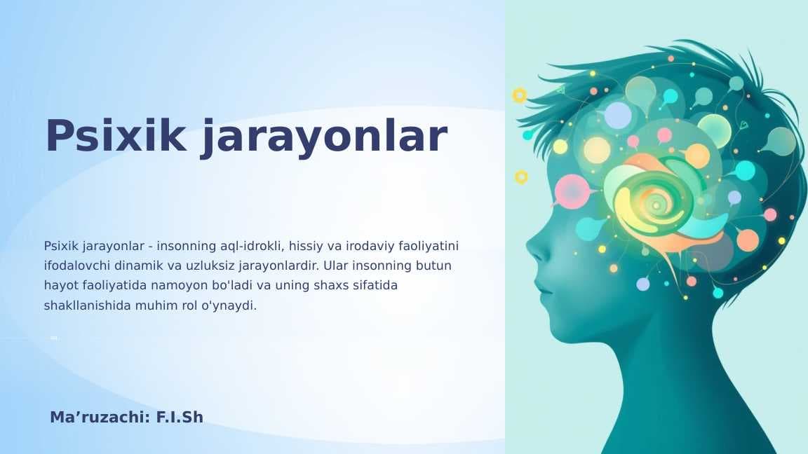 Psixik jarayonlar