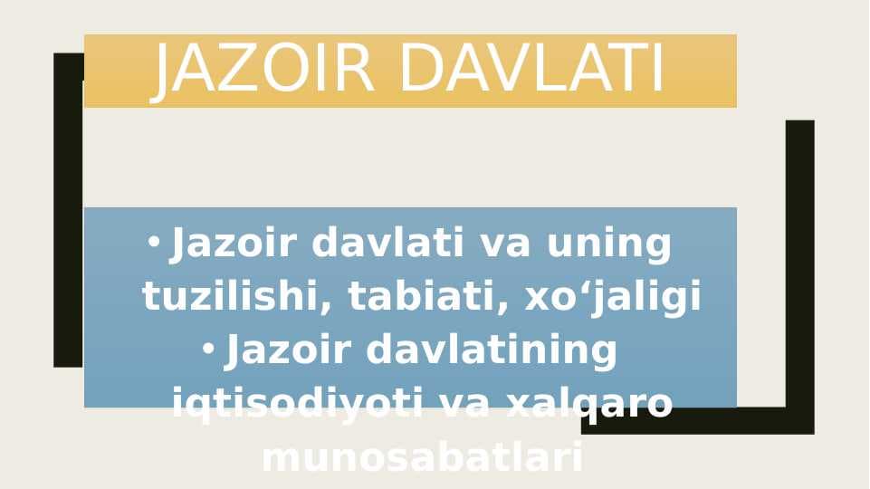 Jazoir davlati