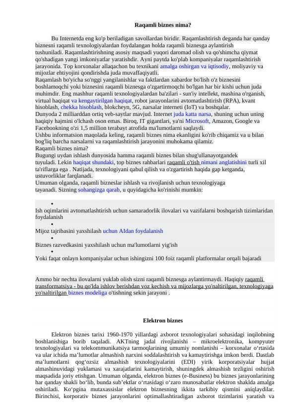 RAQAMLI BIZNES