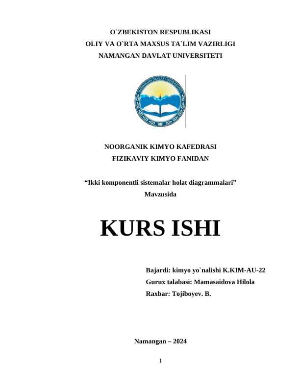 Ikki komponentli sistemalar holat diagrammalari