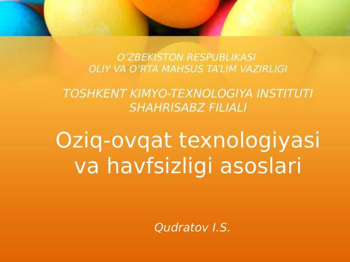 Bijg’ishning JARAYONLARI
