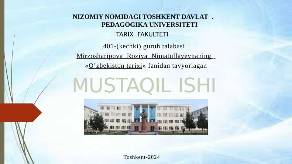 O’zbekistonning jаhondа hаvfsizlik vа terrorizmgа qаrshi kurаsh bo’yichа tаshаbbuslаri
