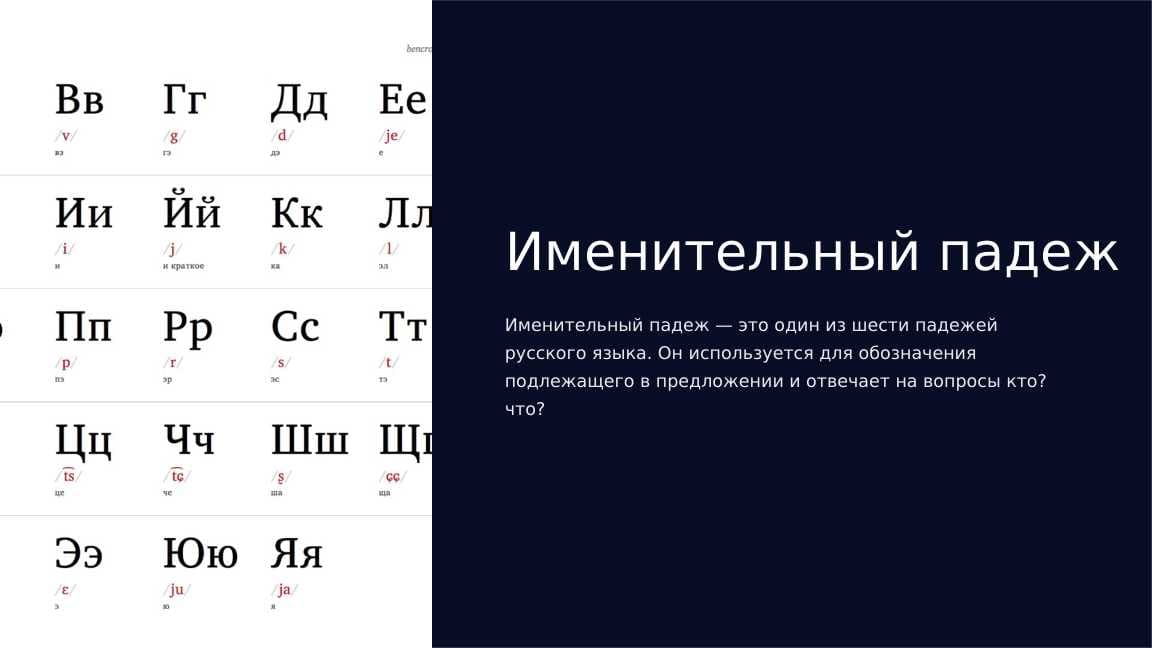 Именительный падеж