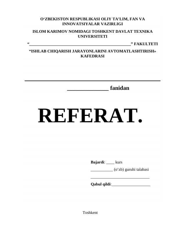 Titul Referat