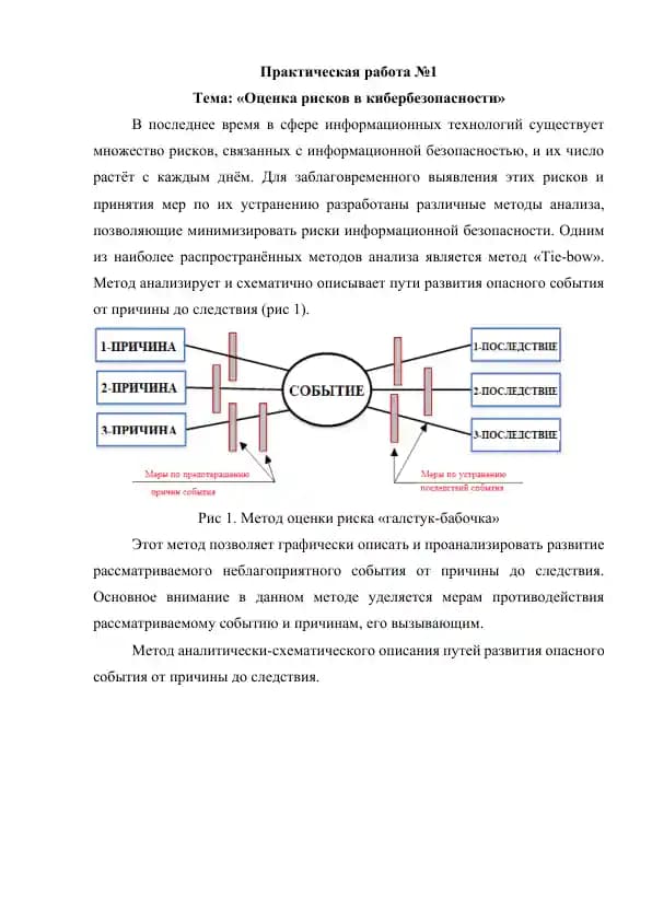Оценка рисков в кибербезопасности