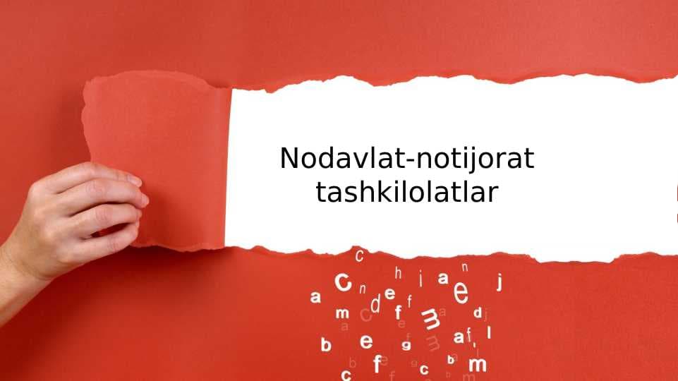 Nodavlat-notijorat tashkilolatlar