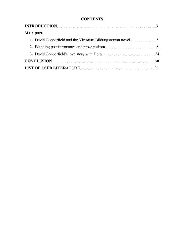 Love and ways of its manifestation in the novel by Charles Dikens