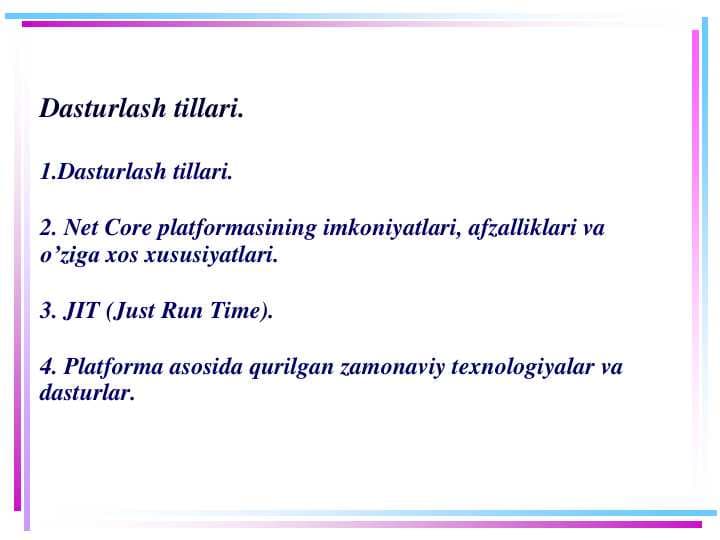 Dasturlash tillari