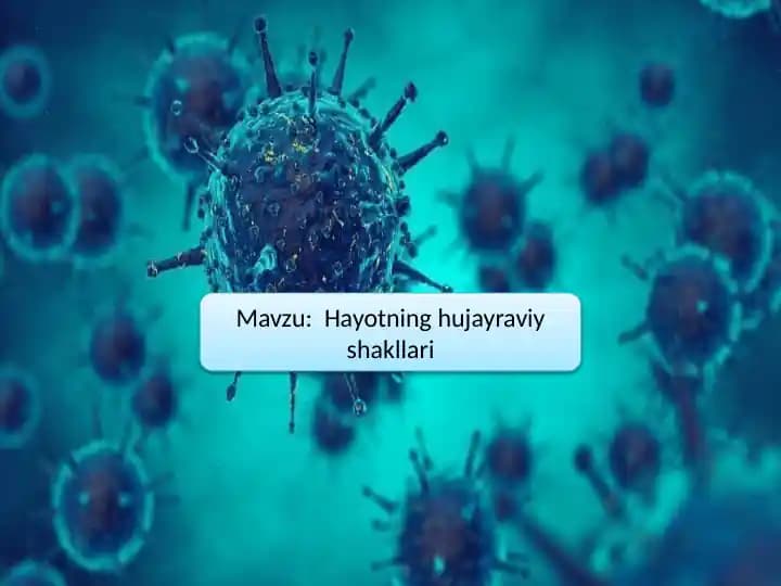 Hayotning hujayraviy shakllari