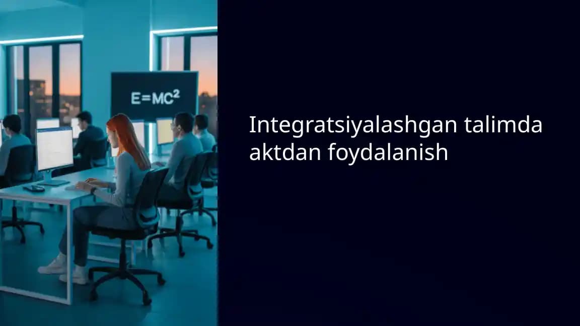 Integratsiyalashgan talimda aktdan foydalanish