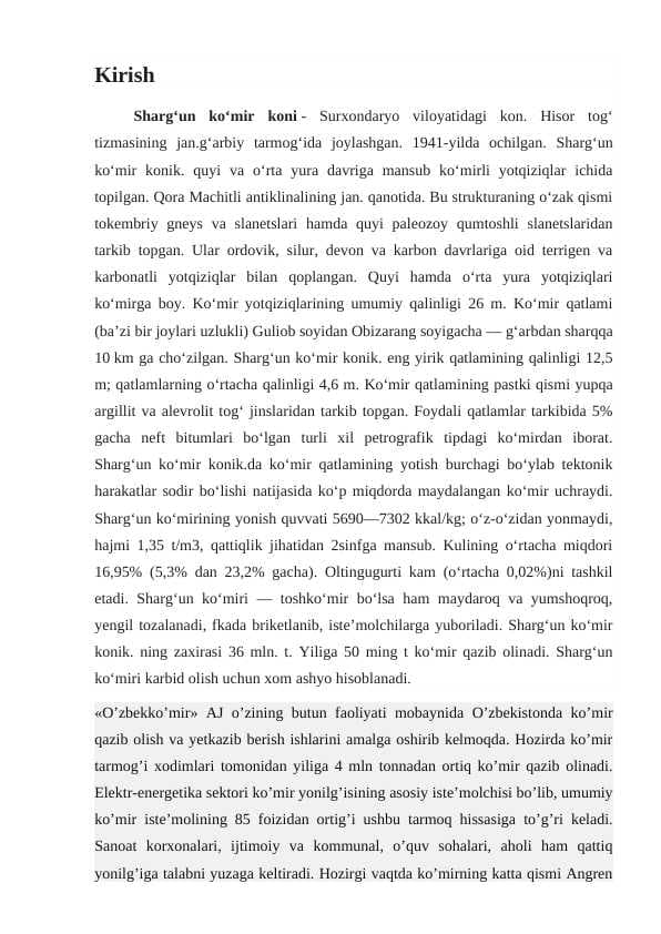 Shargʻun koʻmir koni