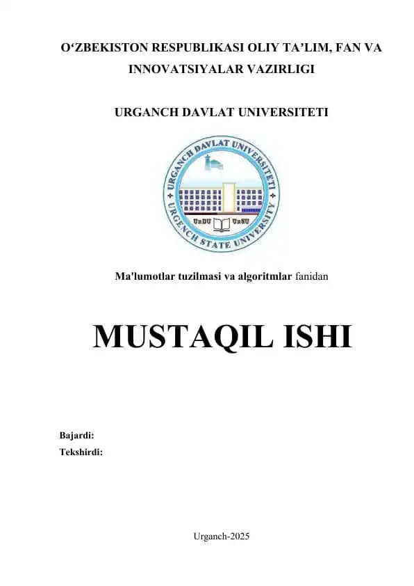 Ma'lumotlarni xeshlash algoritmlari