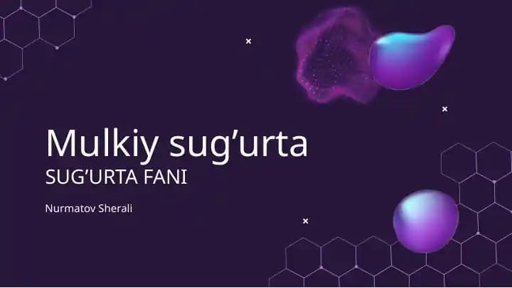 Mulkiy sug’urta