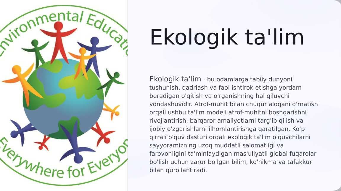 Ekologik ta'lim