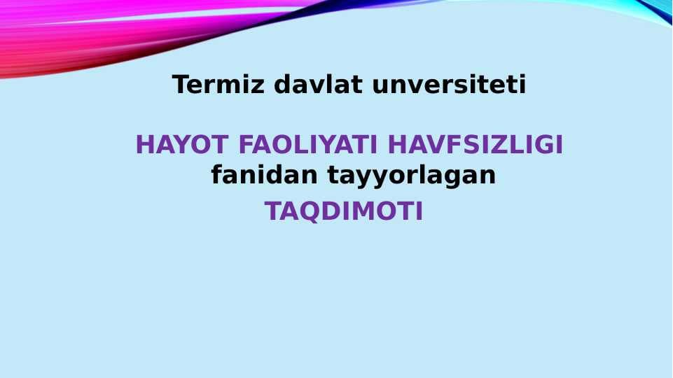 Jarohatlanishlar va kasalliklarni tahlil qilish usullari