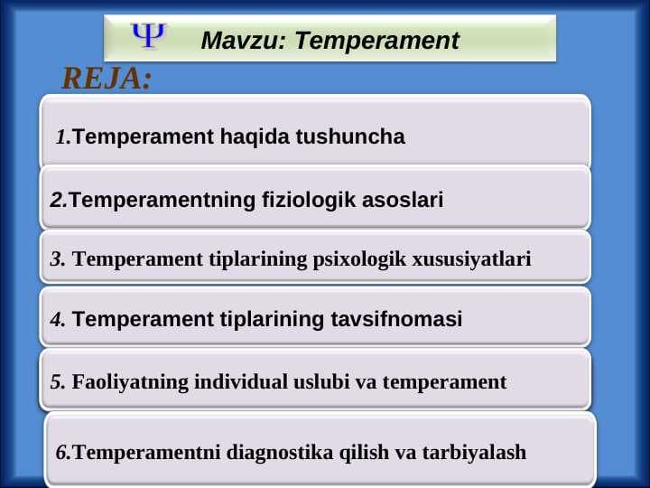 Temperament