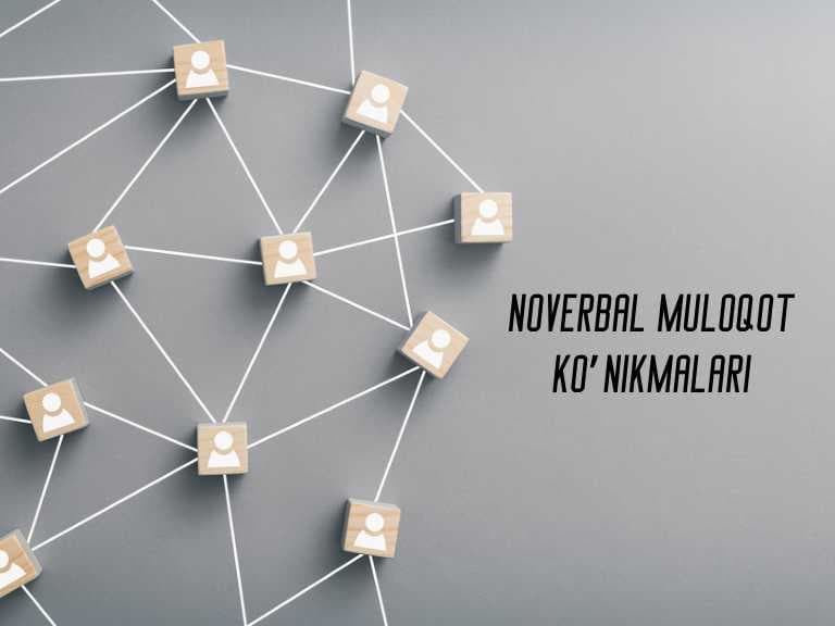 Noverbal muloqot ko‘nikmalari.